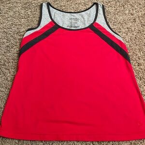 ▪️Danskin Tank Activewear for Women Size: XXL Color:Red Gray Like New condition